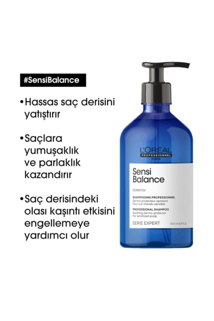 Serie Expert Sensi Balance Hassas Saç Derisi Şampuanı 500 ml