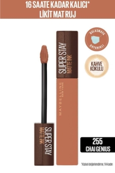 Maybelline New York - Super Stay Matte Ink Likit Mat Ruj - 255 Chai Genius