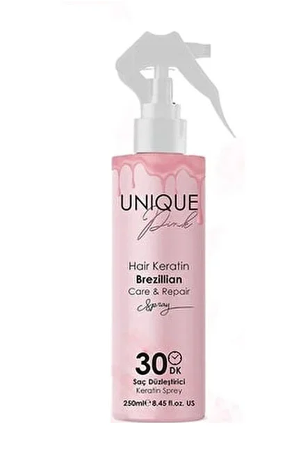 Unique Pink Düzleştirici Ve Onarıcı Brezilya Fönü Sprey Keratin 250ml