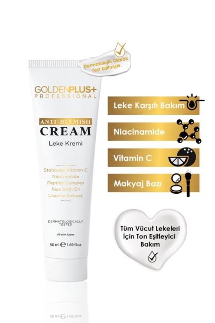 GoldenPlus Vücut Lekeleri Ton Eşitleyici Bakım Kremi 50ml Ve Göz Altı Torbalanma Morluk Karşıtı Göz Serumu 30ml